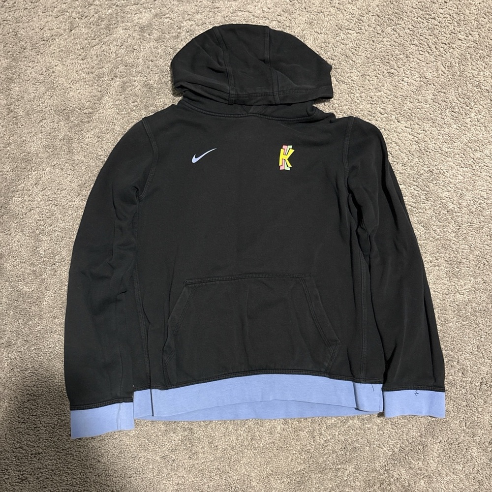 Black and blue SpongeBob x Kyrie Irving Nike hoodie